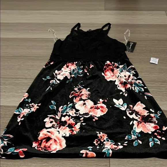 Floral Velvet Dress - Picture 1 of 5
